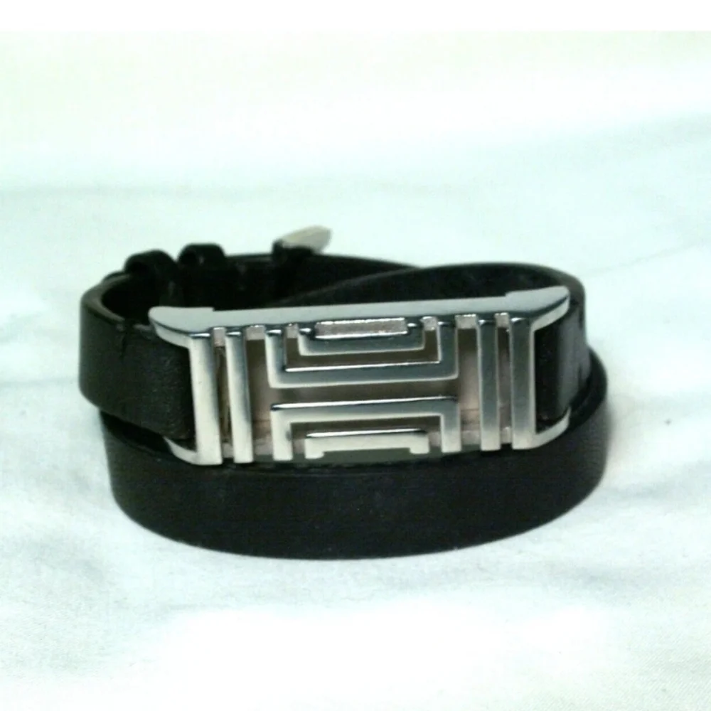 Tory Burch Black Double Wrap Bracelet
